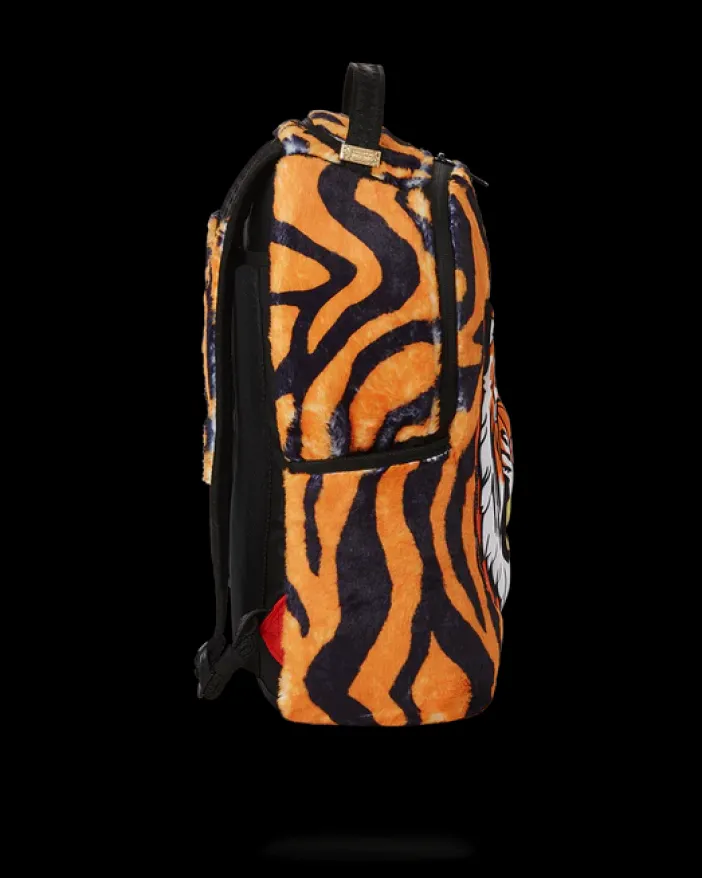 TIGER COZY VELOUR FUR BACKPACK>SPRAYGROUND