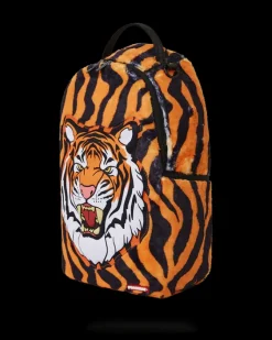 TIGER COZY VELOUR FUR BACKPACK><noscript><img width=