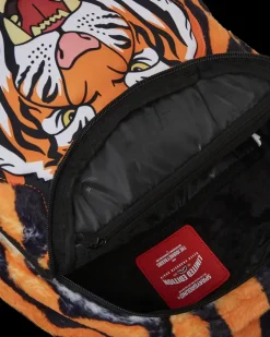 TIGER COZY VELOUR FUR BACKPACK><noscript><img width=