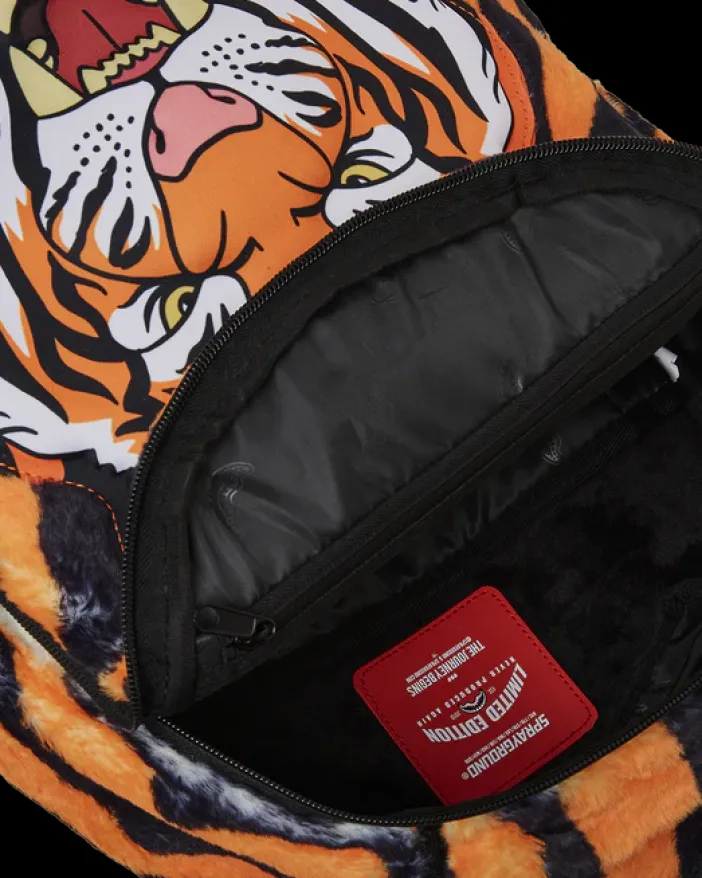 TIGER COZY VELOUR FUR BACKPACK>SPRAYGROUND
