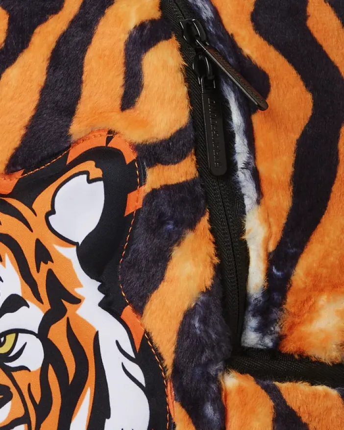 TIGER COZY VELOUR FUR BACKPACK>SPRAYGROUND