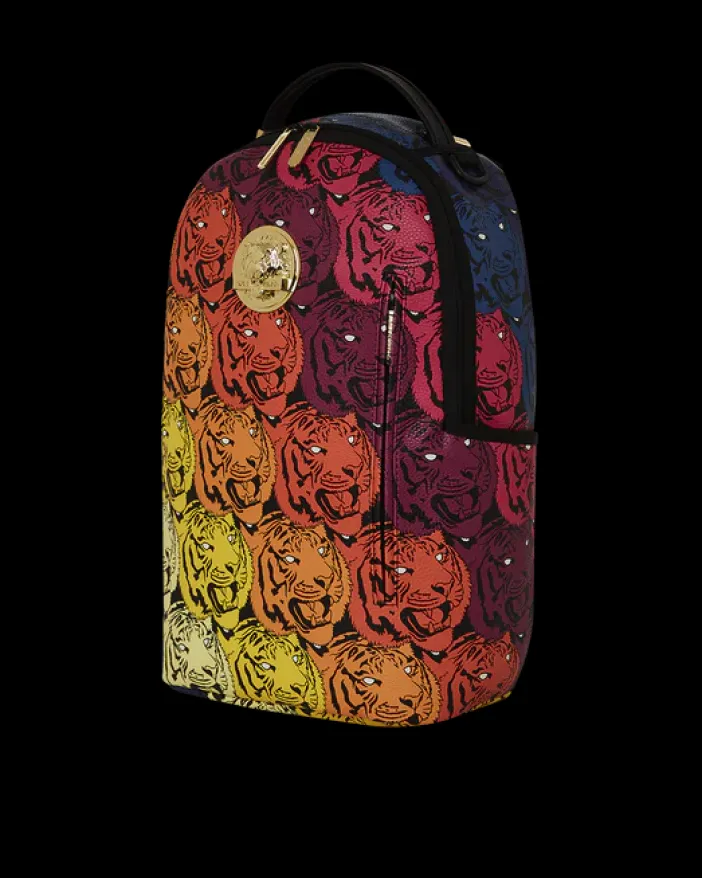 TIGER ROAR GOLD PLATED BACKPACK>SPRAYGROUND