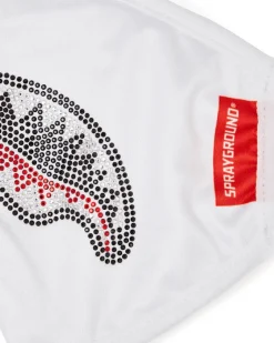 TRINITY DIAMOND SHARK (WHT) POLYESTER FACE MASK><noscript><img width=