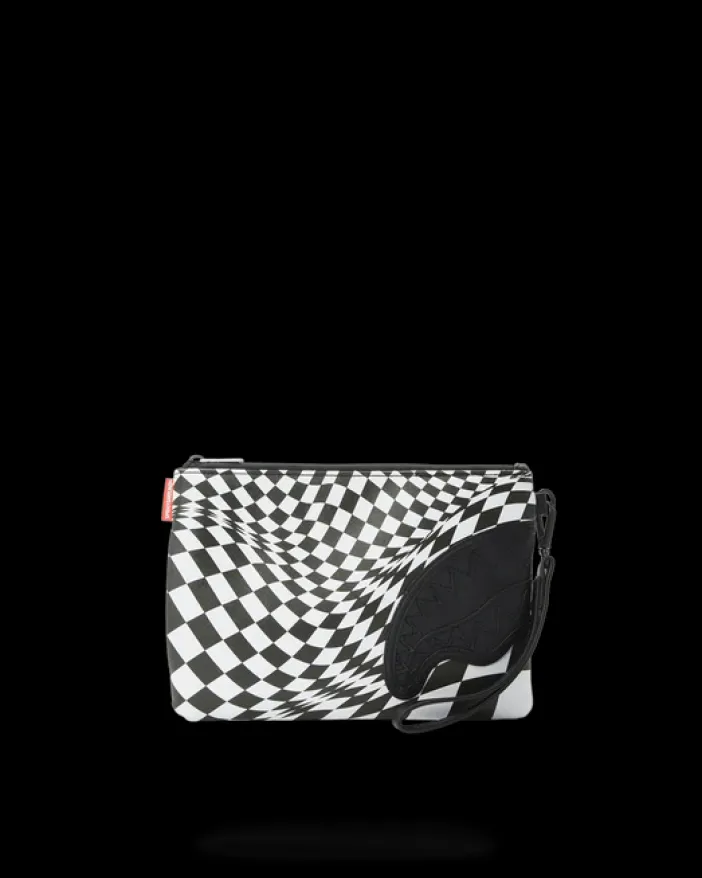 TRIPPY CHECK CROSSOVER CLUTCH>SPRAYGROUND