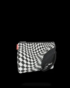 TRIPPY CHECK CROSSOVER CLUTCH><noscript><img width=