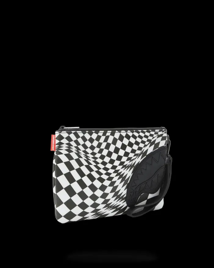 TRIPPY CHECK CROSSOVER CLUTCH>SPRAYGROUND