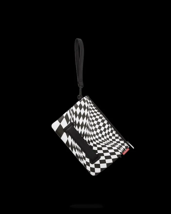 TRIPPY CHECK CROSSOVER CLUTCH>SPRAYGROUND