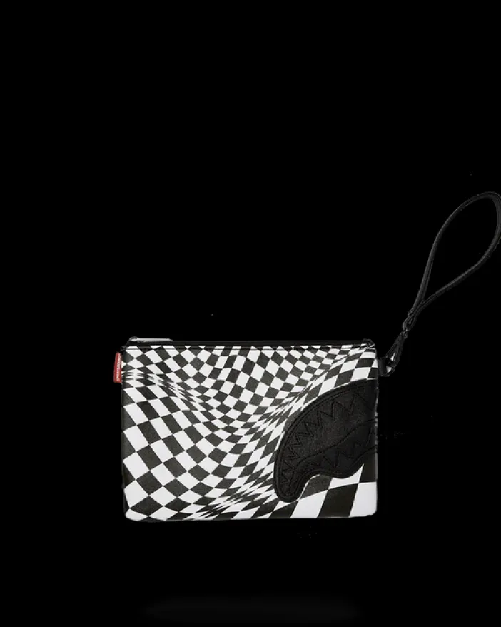 TRIPPY CHECK CROSSOVER CLUTCH>SPRAYGROUND