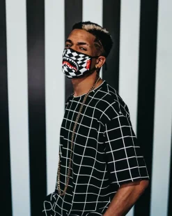 TRIPPY CHECK FACE MASK>SPRAYGROUND Discount
