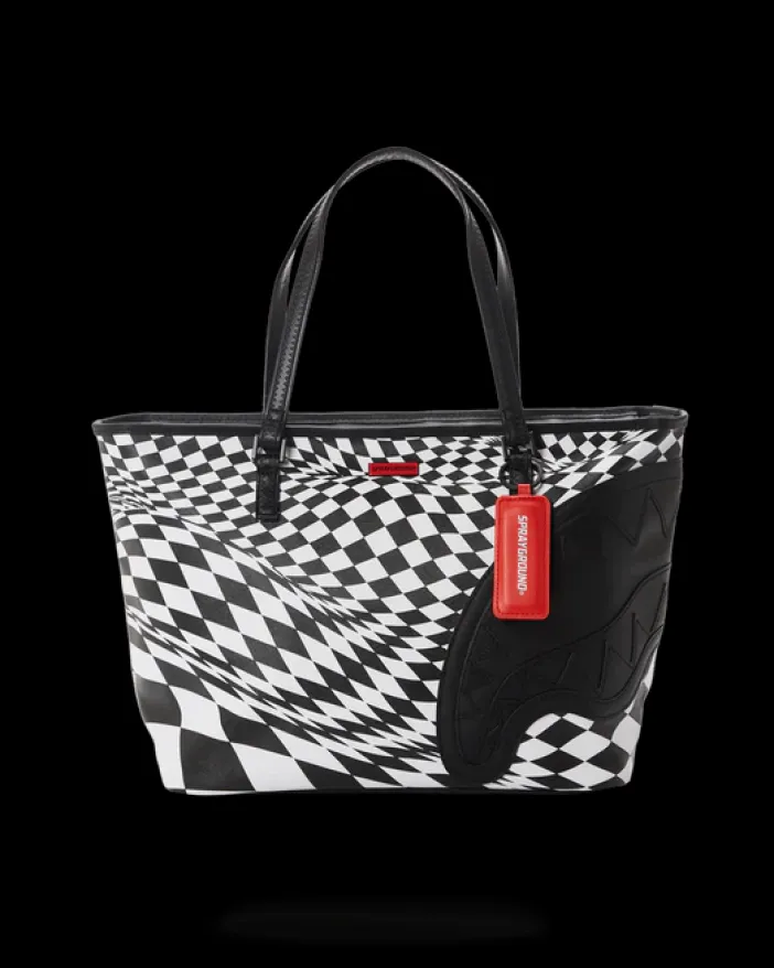 TRIPPY CHECK TOTE>SPRAYGROUND