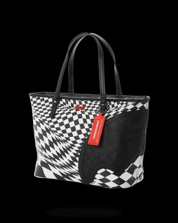 TRIPPY CHECK TOTE>SPRAYGROUND