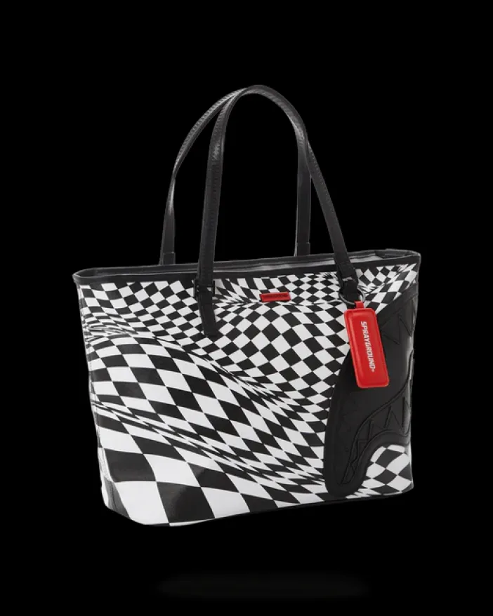 TRIPPY CHECK TOTE>SPRAYGROUND