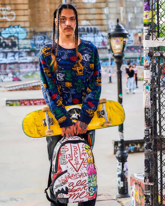 TRI-SPLIT GRAFFITI BACKPACK (DLXV)>SPRAYGROUND Clearance