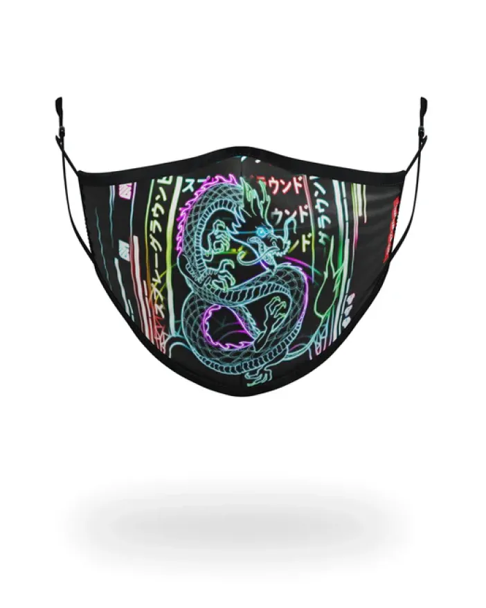 u30cau30a4u30c8u30c9u30e9u30b4u30f3 (NITE DRAGON) FACE MASK>SPRAYGROUND Hot
