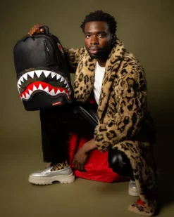 VELCRO SHARK - 3 INTERCHANGEABLE SHARKS BACKPACK (DLXV)><noscript><img width=