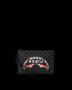 'WHAT THE BEEP' SHARK CROSSOVER CLUTCH><noscript><img width=