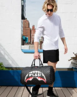 'WHAT THE BEEP' SHARK DUFFLE><noscript><img width=