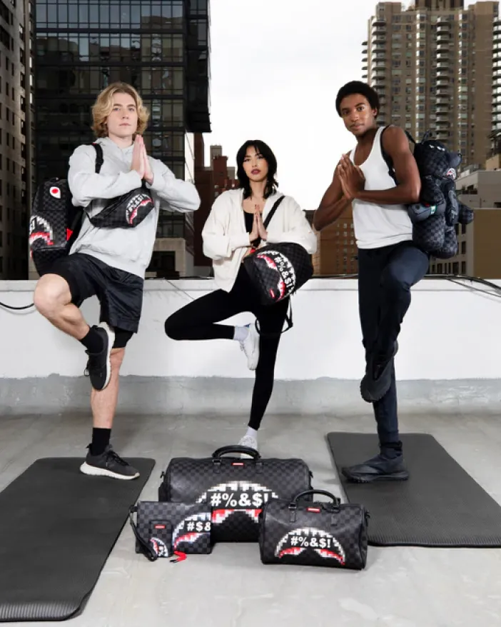 'WHAT THE BEEP' SHARK MINI DUFFLE>SPRAYGROUND Clearance