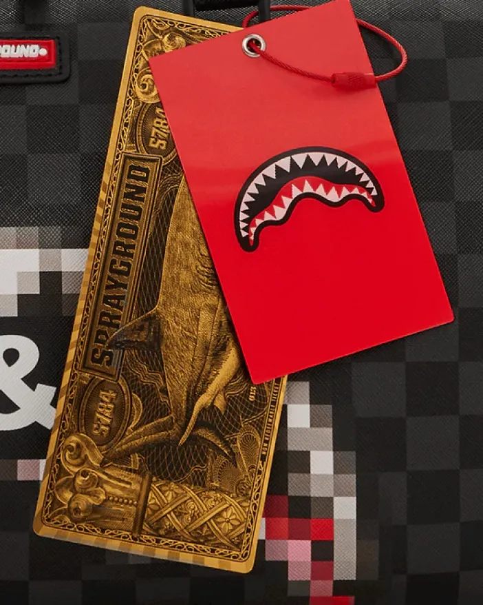'WHAT THE BEEP' SHARK MINI DUFFLE>SPRAYGROUND Clearance