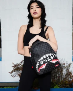 'WHAT THE BEEP' SHARK SAVAGE BACKPACK>SPRAYGROUND New