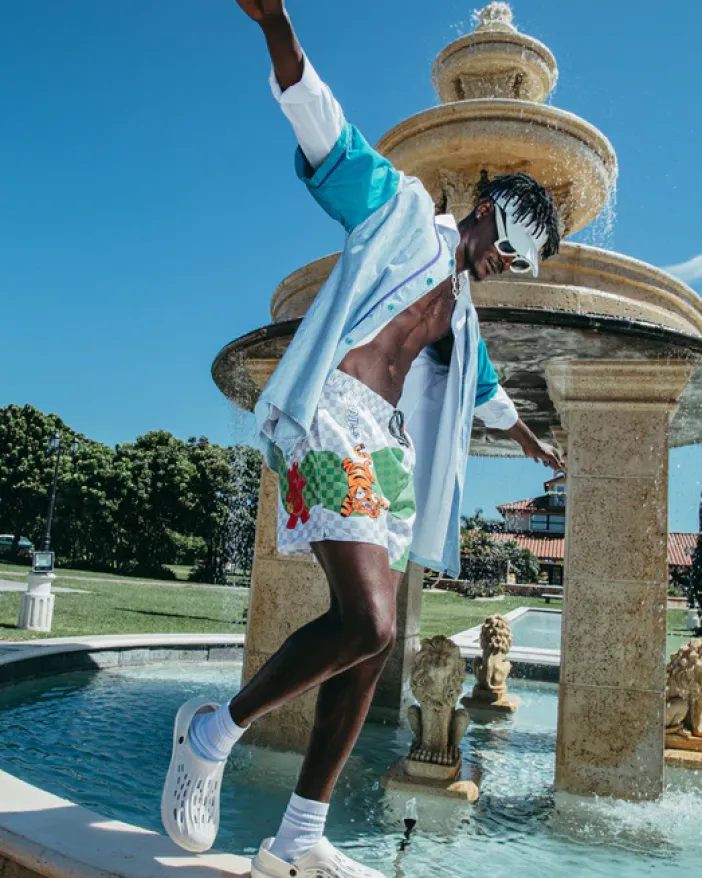 WTF ART SHOTO SWIM TRUNKS>SPRAYGROUND Clearance