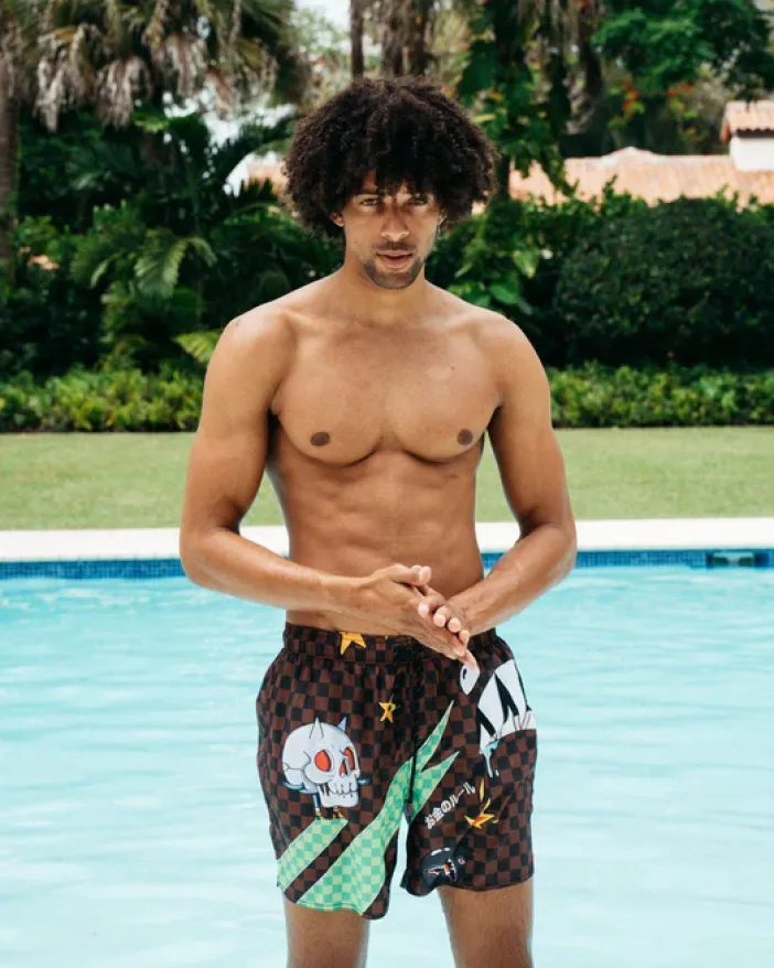 WTF SHARK SHOTO SWIM TRUNKS>SPRAYGROUND Discount