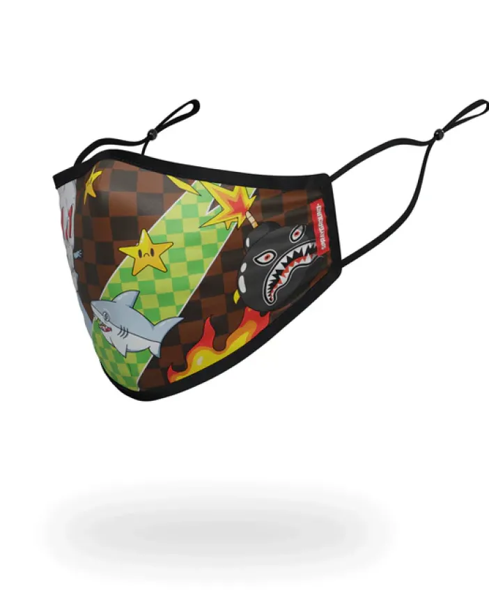 WTF THUNDER SHARK FACE MASK>SPRAYGROUND Discount