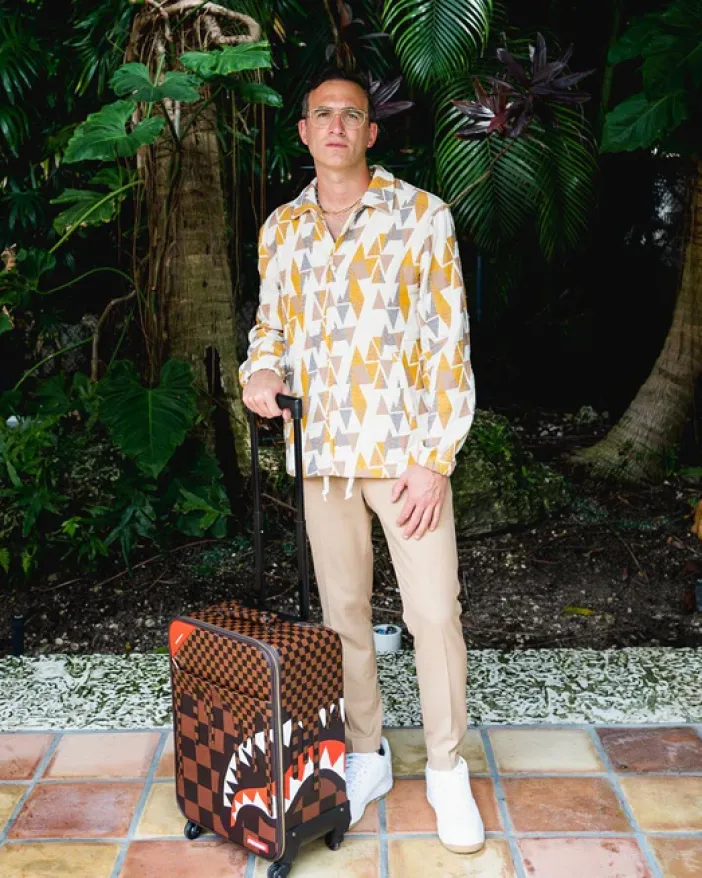 XTC SHARKS IN PARIS JETSETTER CARRY-ON LUGGAGE>SPRAYGROUND