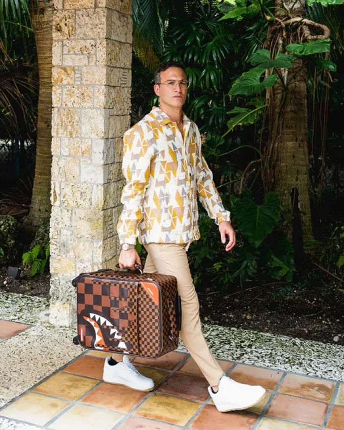 XTC SHARKS IN PARIS JETSETTER CARRY-ON LUGGAGE>SPRAYGROUND