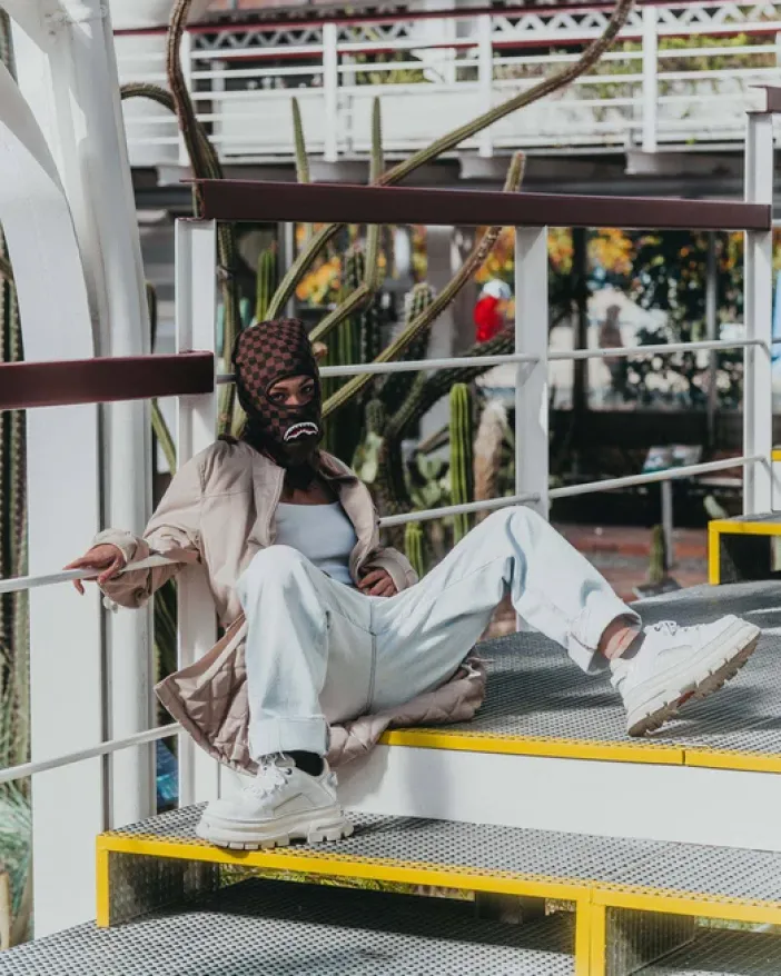 XTC SHARKS IN PARIS SKI MASK>SPRAYGROUND New