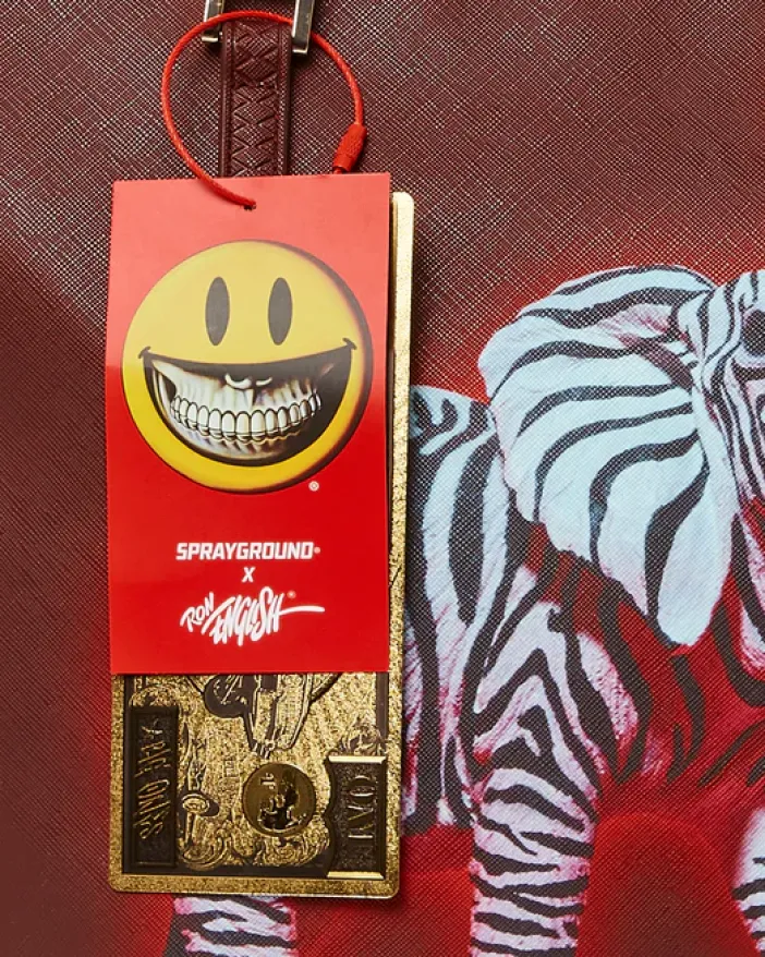 ZEBRA ELEPHANT RON ENGLISH COLLAB TOTE>SPRAYGROUND Sale