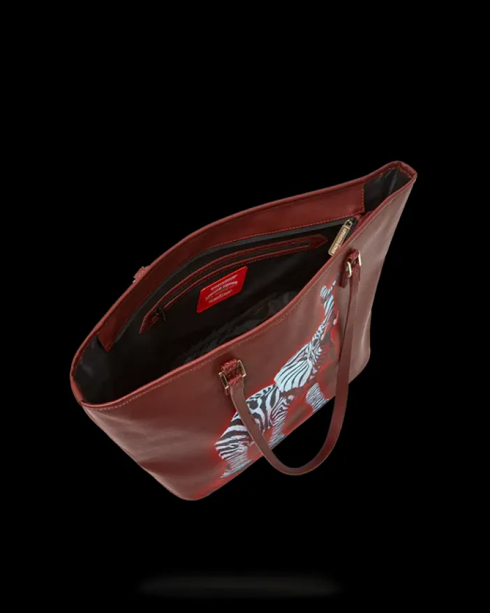 ZEBRA ELEPHANT RON ENGLISH COLLAB TOTE>SPRAYGROUND Sale