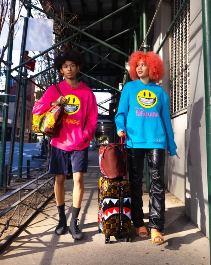 ZEBRA ELEPHANT RON ENGLISH COLLAB TOTE>SPRAYGROUND Sale